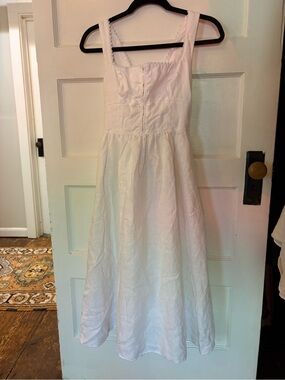 reformation everett linen dress poshmark Reformation | Dresses | Reformation Everett Linen Dress In White Brand New  Without Tags Never Worn